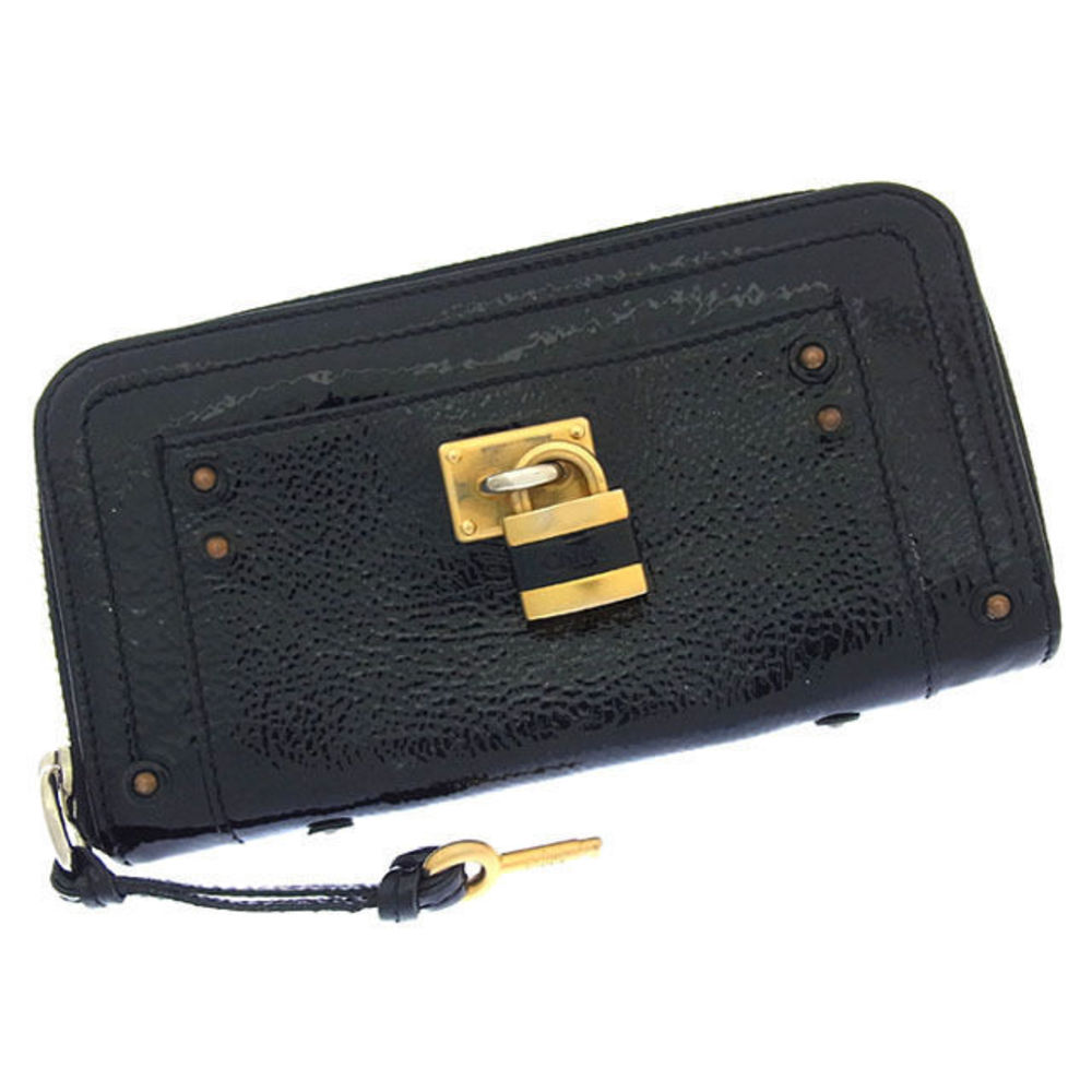Chloe Wallet Black Battington key long - Picture 2 of 6